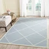 Safavieh Cambridge Hand Made Area Rug, Light Blue / Ivory Contemporary Style Non-shedding In Blue