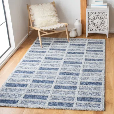 Safavieh Cambridge Hand Made Area Rug, Navy Contemporary Style Non-shedding In Blue