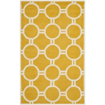 Safavieh Cambridge Hand Tufted Wool Geometric Rug In White
