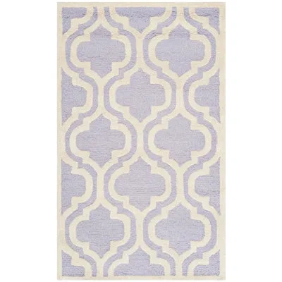 Safavieh Cambridge Hand Tufted Wool Geometric Rug In Gray