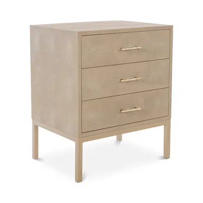Safavieh Camden Faux Shagreen Nightstand In Beige