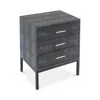 Safavieh Camden Faux Shagreen Nightstand In Black