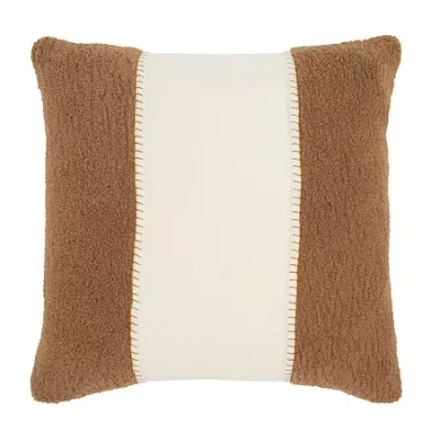 Safavieh Camdyn Square Throw Pillow In Brown
