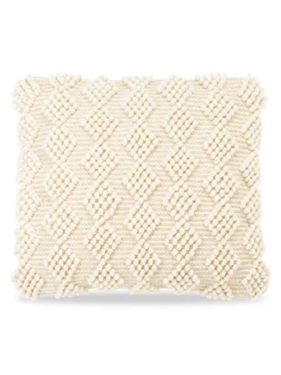 Safavieh Kids' Camie Patterned Wool-blend Throw Pillow In Ivory