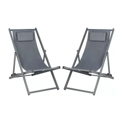 Safavieh Camlin Sling Chairs 2-pc. Sling Chair In Gray