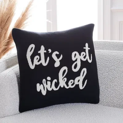 Safavieh Camorra Cotton Throw Pillow In Black