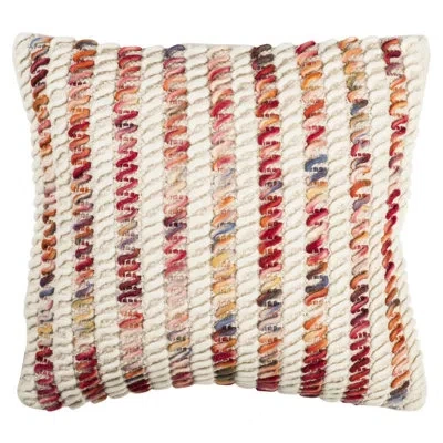Safavieh Candy Cane Looped Throw Pillow In Multi