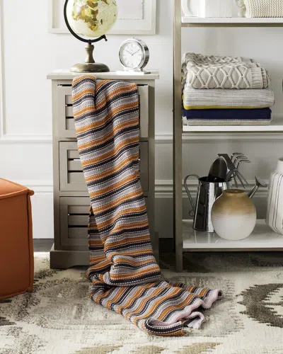 Safavieh Candy Stripe Knit Throw In Multi