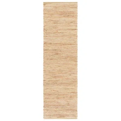 Safavieh Cape Cod 236 Hand Woven Jute; Cotton No Pattern Rug In Yellow,natural