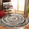 Safavieh Cape Cod Hand Made Area Rug, Black / Ivory Bohemian Style Non-shedding In Black