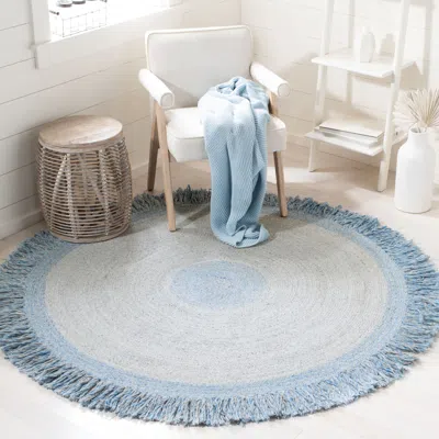 Safavieh Cape Cod Hand Made Area Rug, Blue / Grey Bohemian Style Non-shedding