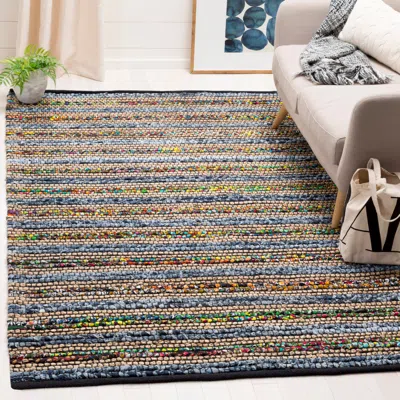 Safavieh Cape Cod Hand Made Area Rug, Blue / Multi Bohemian Style Non-shedding