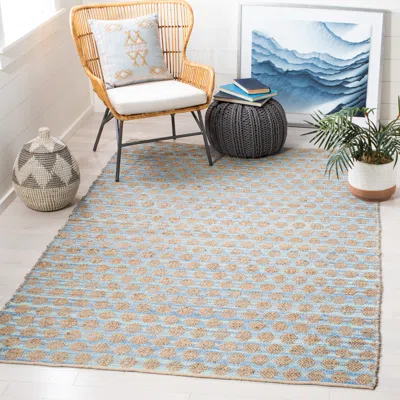 Safavieh Cape Cod Hand Made Area Rug, Blue / Natural Contemporary Style Non-shedding