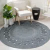 Safavieh Cape Cod Hand Made Area Rug, Charcoal Bohemian Style Non-shedding In Blue