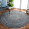 Safavieh Cape Cod Hand Made Area Rug, Charcoal Country Floral Style Non-shedding In Gray