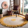 Safavieh Cape Cod Hand Made Area Rug, Gold / Natural Bohemian Style Non-shedding In Gold