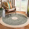 Safavieh Cape Cod Hand Made Area Rug, Green / Natural Bohemian Style Non-shedding In Green