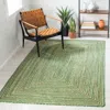 Safavieh Cape Cod Hand Made Area Rug, Green / Natural Bohemian Style Non-shedding In Green
