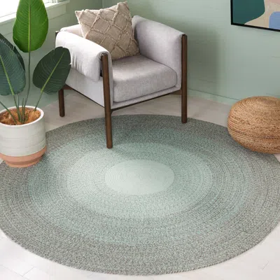 Safavieh Cape Cod Hand Made Area Rug, Green Solid / Tonal Style Non-shedding