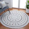 Safavieh Cape Cod Hand Made Area Rug, Grey Bohemian Style Non-shedding In Gray