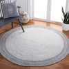 Safavieh Cape Cod Hand Made Area Rug, Grey / Charcoal Country Style Non-shedding In Gray