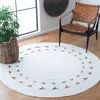 Safavieh Cape Cod Hand Made Area Rug, Ivory Bohemian Style Non-shedding In White