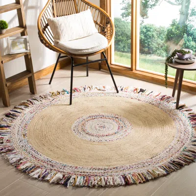Safavieh Cape Cod Hand Made Area Rug, Ivory / Light Beige Bohemian Style Non-shedding In Neutral
