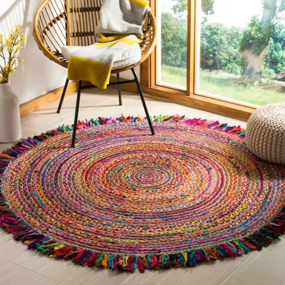 Safavieh Cape Cod Hand Made Area Rug, Ivory / Red Bohemian Style Non-shedding
