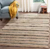 Safavieh Cape Cod Hand Made Area Rug, Natural / Black Contemporary Style Non-shedding In Neutral