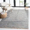 Safavieh Cape Cod Hand Made Area Rug, Natural / Blue Bohemian Style Non-shedding In Blue