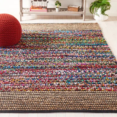 Safavieh Cape Cod Hand Made Area Rug, Natural / Blue Bohemian Style Non-shedding