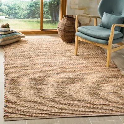 Safavieh Cape Cod Hand Made Area Rug, Natural / Multi Bohemian Style Non-shedding In Brown