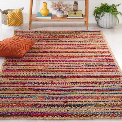 Safavieh Cape Cod Hand Made Area Rug, Natural / Multi Bohemian Style Non-shedding