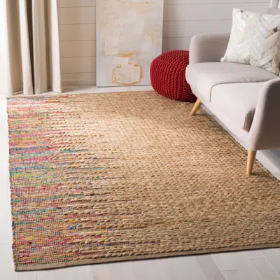 Safavieh Cape Cod Hand Made Area Rug, Natural / Multi Bohemian Style Non-shedding In Brown
