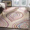 Safavieh Cape Cod Hand Made Area Rug, Natural / Multi Bohemian Style Non-shedding In Multi