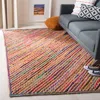 Safavieh Cape Cod Hand Made Area Rug, Natural / Red Bohemian Style Non-shedding