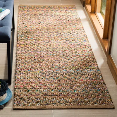 Safavieh Cape Cod Hand Made Area Rug, Red / Natural Contemporary Style Non-shedding