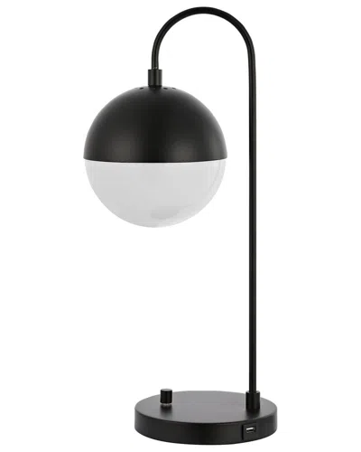 Safavieh Cappi Table Lamp With Usb Port In Black