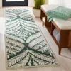 Safavieh Capri Hand Made Area Rug, Dark Green / Ivory Contemporary Style Non-shedding
