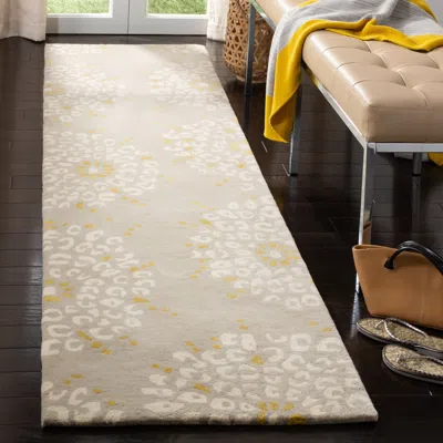 Safavieh Capri Hand Made Area Rug, Grey / Ivory Contemporary Style Non-shedding
