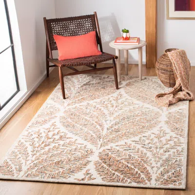 Safavieh Capri Hand Made Area Rug, Ivory / Brown Contemporary Style Non-shedding