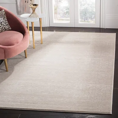 Safavieh Carnegie Machine Made Area Rug, Light Beige / Cream Traditional Style Easy Care In Neutral