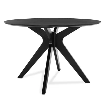 Safavieh Carolee 46 Round Dining Table, Black