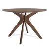 Safavieh Carolee 46 Round Dining Table, Walnut In Brown