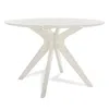 Safavieh Carolee 46 Round Dining Table, White Wash In Gray