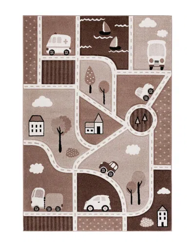 Safavieh Carousel Kids Power Loomed Rug In Brown