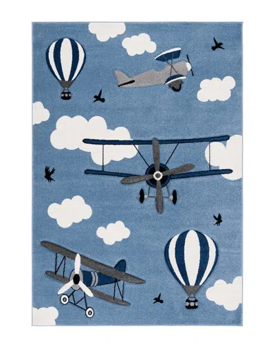 Safavieh Carousel Kids Power Loomed Rug In Blue
