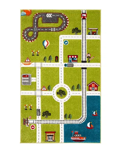 Safavieh Carousel Kids Power Loomed Rug In Green