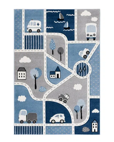 Safavieh Carousel Kids Power Loomed Rug In Blue