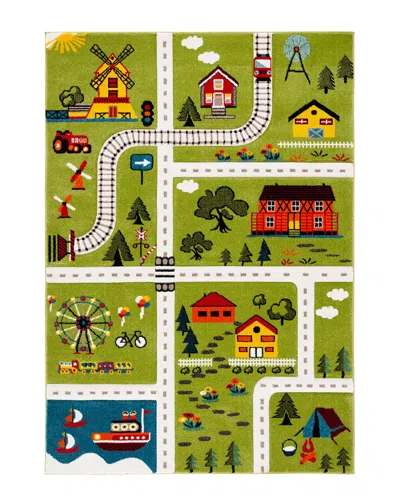 Safavieh Carousel Kids Power Loomed Rug In Green